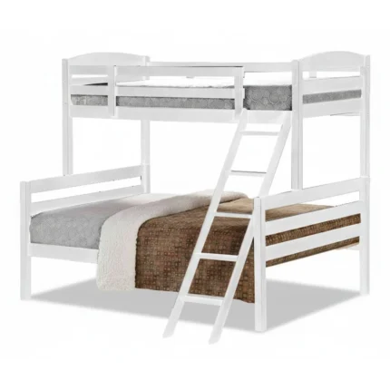 LIT SUPERPOSÉ 90/140X190  AVEC SOMMIER - BLANC