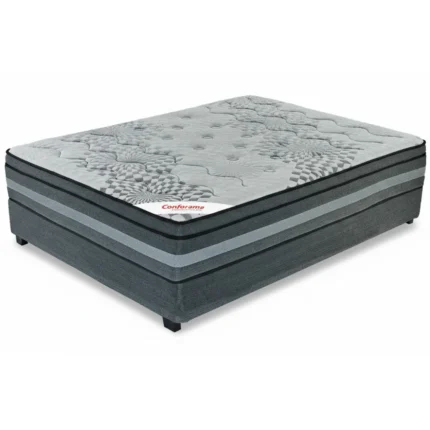 MATELAS + SOMMIER + PIEDS - 200 X 200 CM