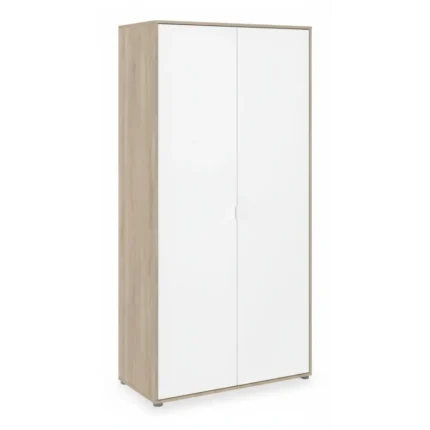 ARMOIRE 2 PORTES AALBORG - CHENE & BLANC