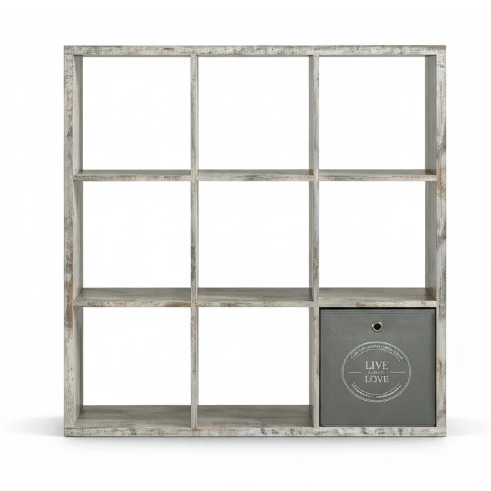 ai-product-image-167379-1771482642 ÉTAGÈRES 9 CASES - CHÊNE – Image 1