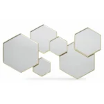 MIROIR HEXAGONAL - OR
