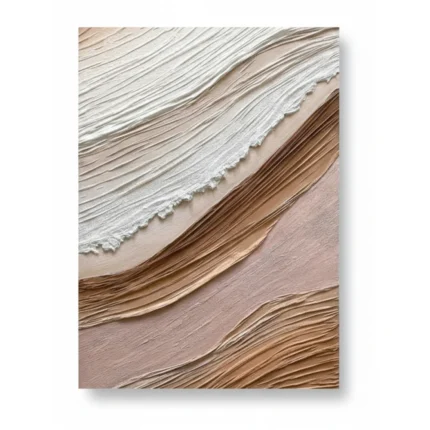 TOILE ABSTRAITE - BEIGE