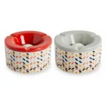 CENDRIER - ROUGE & BLANC