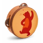 TAMBOURIN ANIMAL - ORANGE