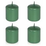 LOT DE 4 BOUGIES SAPIN - VERT