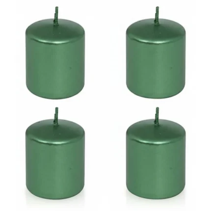 LOT DE 4 BOUGIES SAPIN - VERT