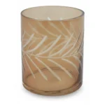 PHOTOPHORE AMBRE - 14,5 CM
