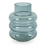 VASE NIKKY 22 CM - BLEU