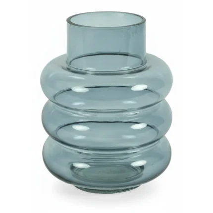 VASE NIKKY 22 CM - BLEU