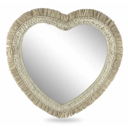 MIROIR CŒUR - BOIS