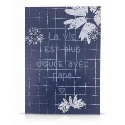 PLAQUE MÉTAL IMPRIMÉ - BLEU