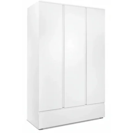 ARMOIRE 3 PORTES + 2 TIROIRS - BLANC