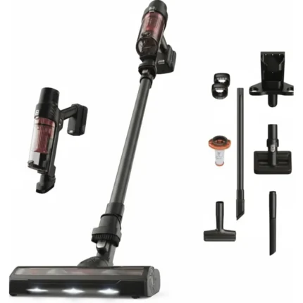 ASPIRATEUR BALAI SANS FIL 2-EN-1 30 AW 45 MIN AVEC ACCESSOIRES - ROUGE & NOIR - ROWENTA