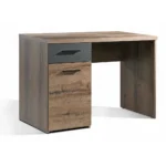 BUREAU 1 PORTE + 1 TIROIR - CHENE NOIR