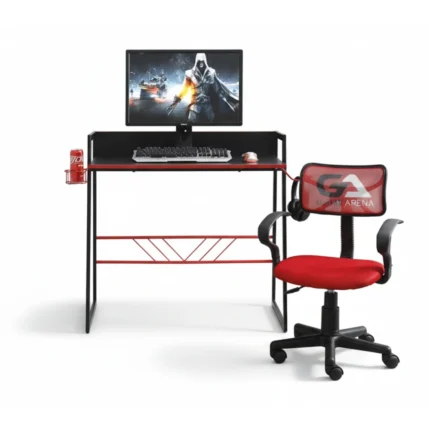 PACK BUREAU + FAUTEUIL DE BUREAU - NOIR