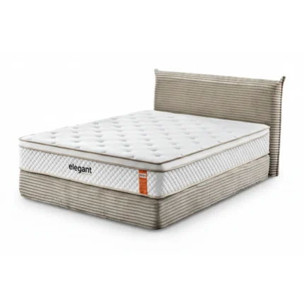 LIT 140 X 190 CM + MATELAS – COMPRESSÉ ( PACK COMPLET COMPRESSÉ )