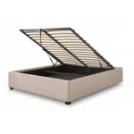 LIT COFFRE 140 X 190 CM - BEIGE