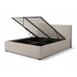 LIT COFFRE 160 X 200 CM - BEIGE