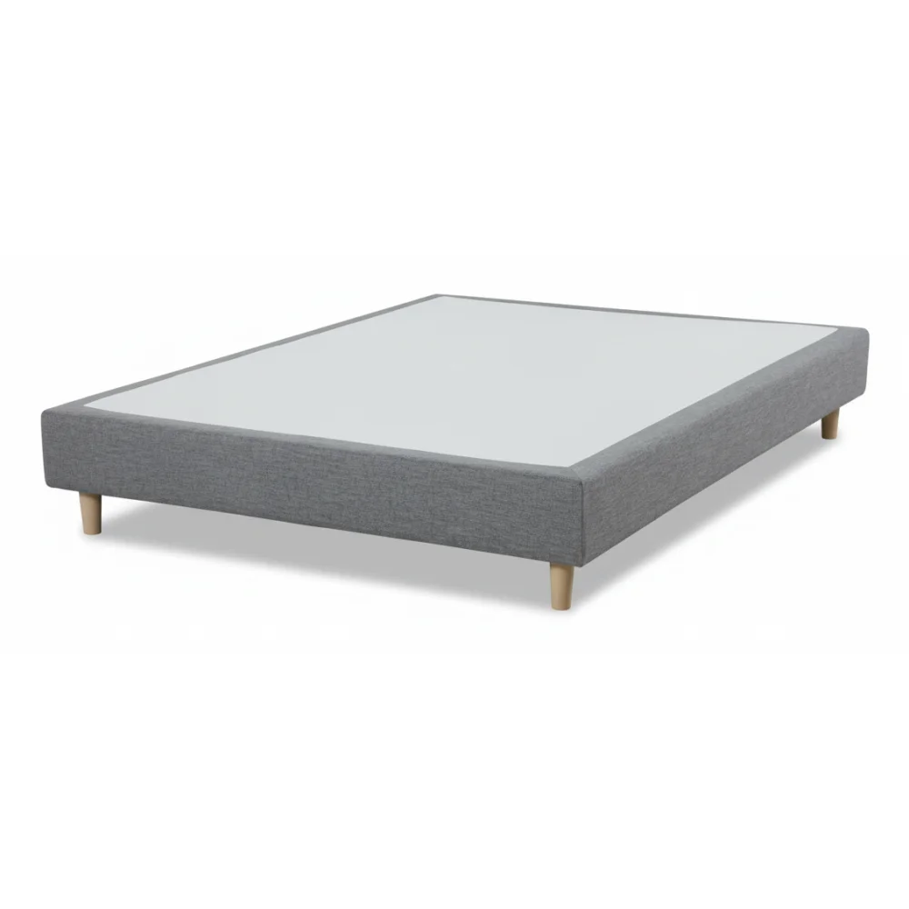 AI Generated Product Image SOMMIER 160 X 200 CM TISSU - GRIS CLAIR – Image 1