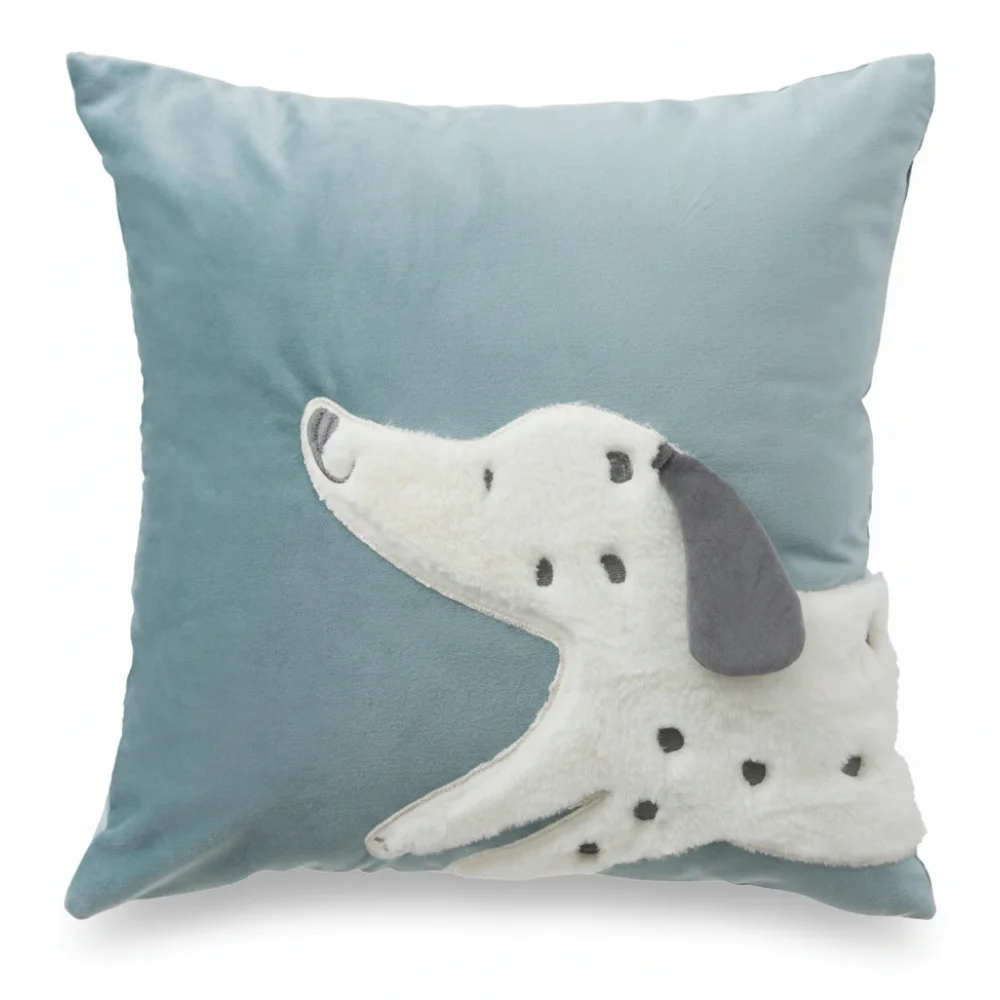 AI Generated Product Image COUSSIN DALMATIEN 40 X 40 - / POLYESTER - BLEU – Image 1
