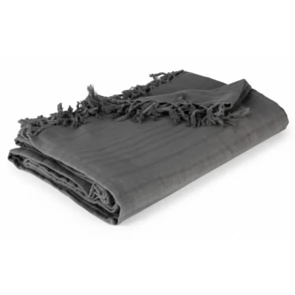 JETE DE LIT 160 X 220 - GRIS