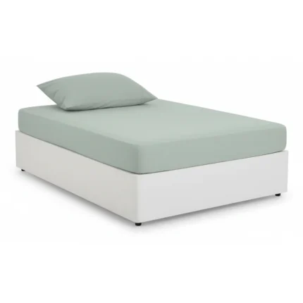 DRAP HOUSSE 90 X 190 CM - 100% COTON - CELADON