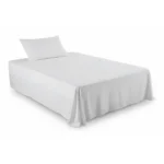 DRAP HOUSSE 160 X 200 CM - 100% COTON - CRAIE