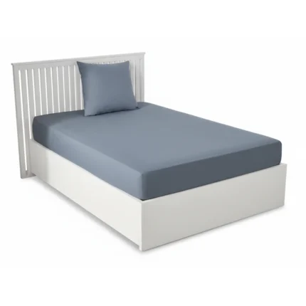 DRAP HOUSSE 140 X 190 CM - 100% COTON - DENIM