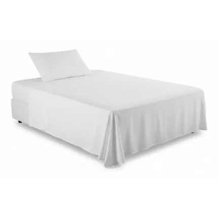 DRAP HOUSSE 140 X 190 CM - 100% COTON - CRAIE