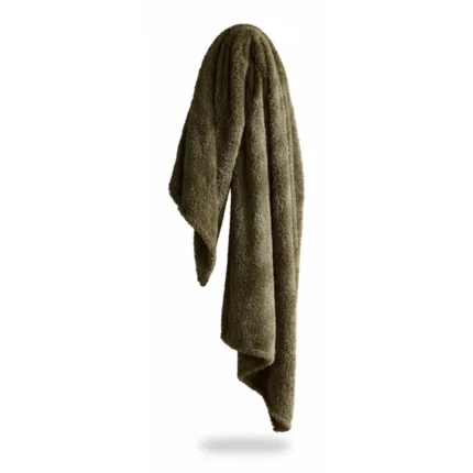 PLAID TEDDY 180 X 220 - 100% POLYESTER - MATCHA