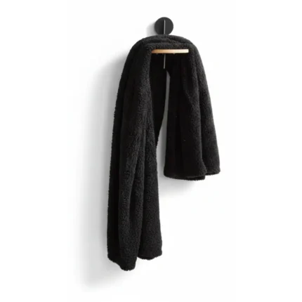 PLAID TEDDY 180 X 220 - 100% POLYESTER - REGLISSE