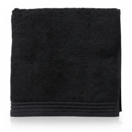 DRAP DE BAIN 70 X 130 CM - 100% COTON - NOIR
