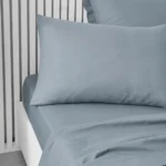 TAIES D'OREILLER 50 X 70 - 100% COTON EN LOT DE 2 - DENIM