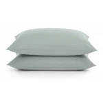 TAIES D'OREILLER 50 X 70 - 100% COTON EN LOT DE 2 - CELADON