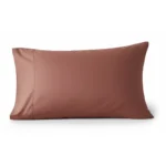 TAIES D'OREILLER 50 X 70 - 100% COTON EN LOT DE 2 - TARRACOTTA