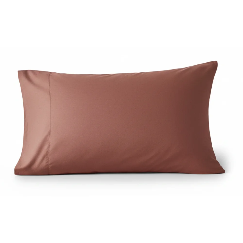 AI Generated Product Image TAIES D'OREILLER 50 X 70 - 100% COTON EN LOT DE 2 - TARRACOTTA – Image 1