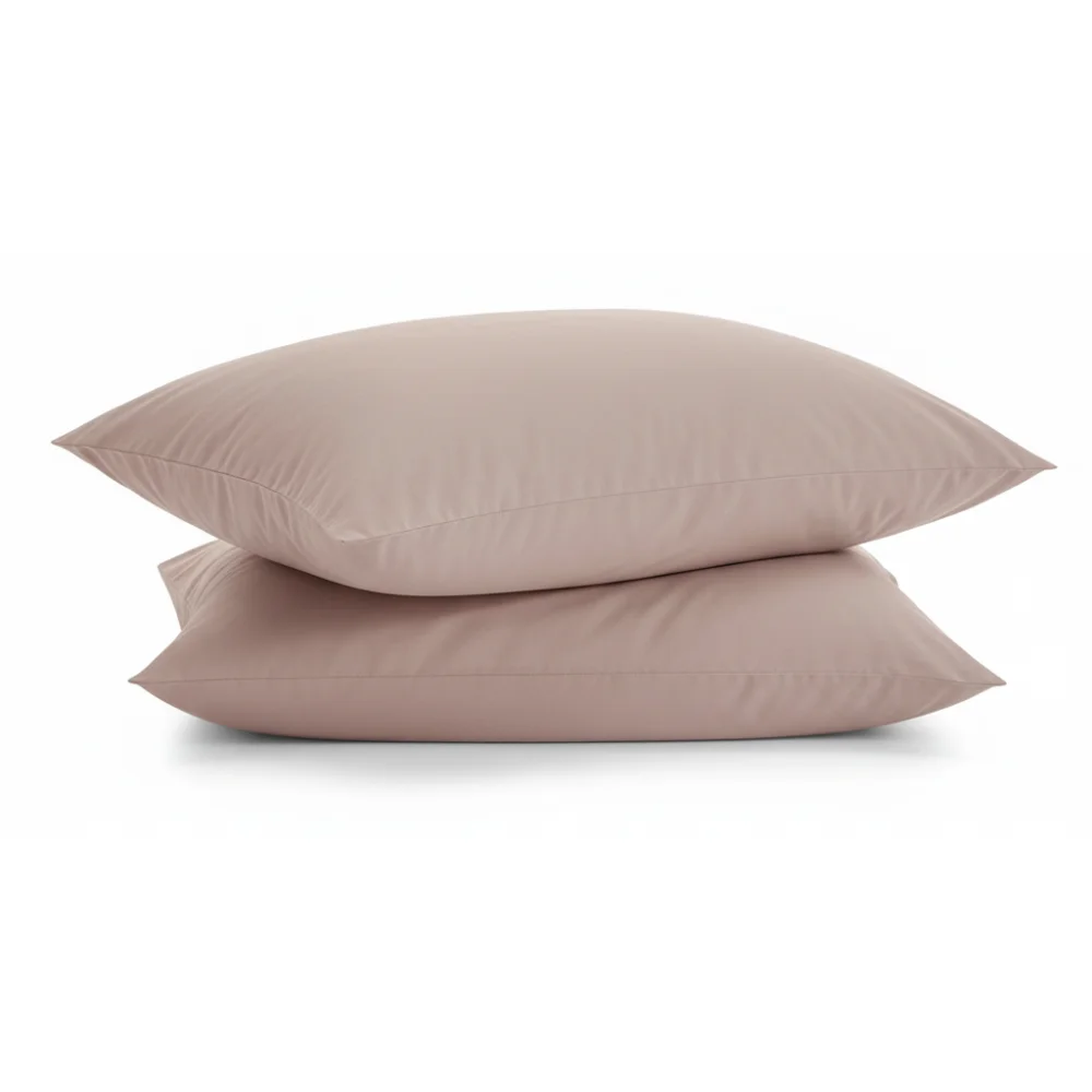 AI Generated Product Image TAIES D'OREILLER 50 X 70 - 100% COTON EN LOT DE 2 - ROSE – Image 1