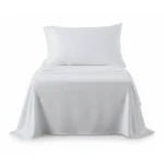 TAIES D'OREILLER 50 X 70 - 100% COTON EN LOT DE 2 - CRAIE