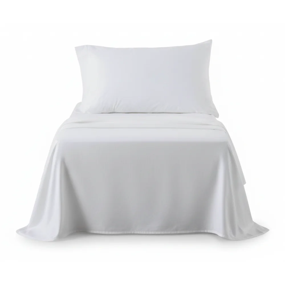 AI Generated Product Image TAIES D'OREILLER 50 X 70 - 100% COTON EN LOT DE 2 - CRAIE – Image 1