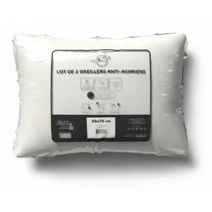 OREILLERS 50 X 70 CM EN LOT DE 2