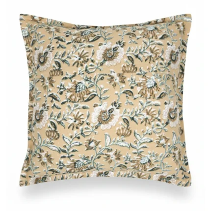COUSSIN SHANA 45 X 45 - 100% COTON C1 D916002 - MOUTARDE