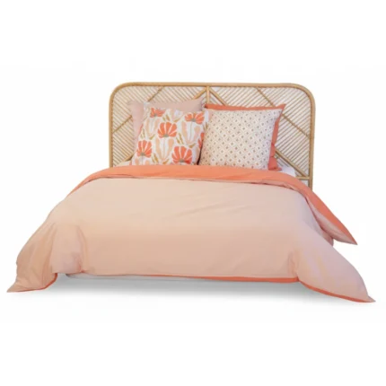 PARURE MELON 260 X 240 - 100% COTON 52 FILS