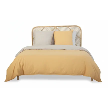 PARURE DORE 260 X 240 - 100% COTON 52 FILS