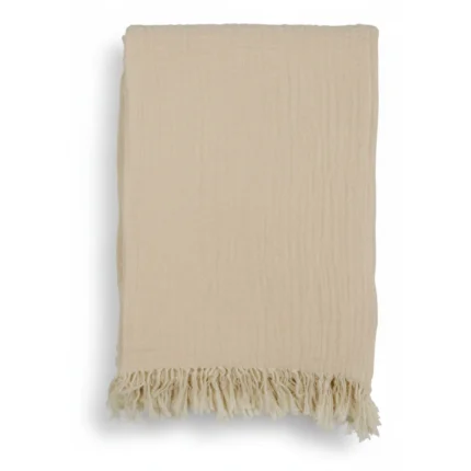 PLAID EARTH NOTE 130 X 170 - CREME