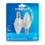 AMPOULES LED - E14 5W=40W EN LOT DE 2