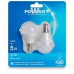 AMPOULES LED - E14 5W G45 EN LOT DE 2