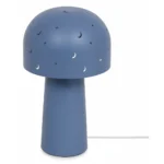 LAMPE CHAMPIGNON - METAL ETOILES - BLEU