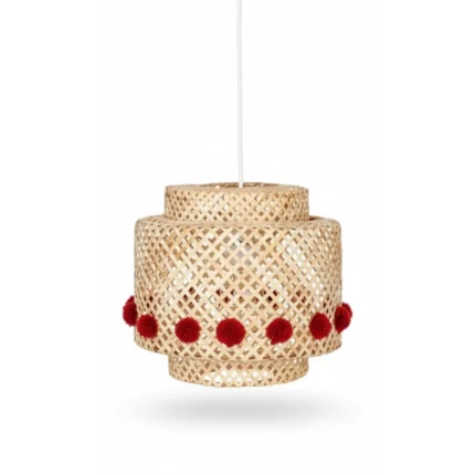 SUSP. LIBY BAMBOU D28CM - POMPON