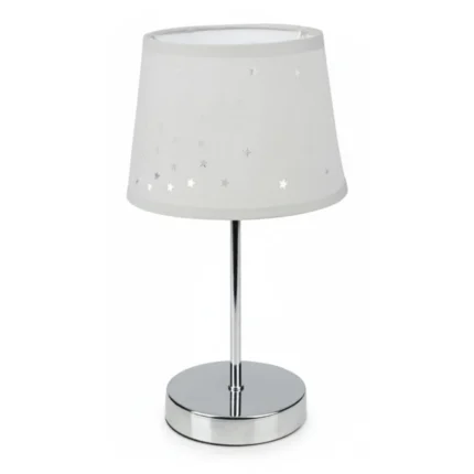 LAMPE ETOILE - METAL - GRIS