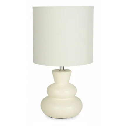 LAMPE ANASTASIA - CERAMIQUE - BLANC